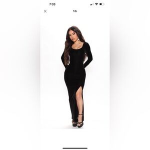Fashion Nova Valerie Velvet Maxi Dress **FREE SHIPPING**